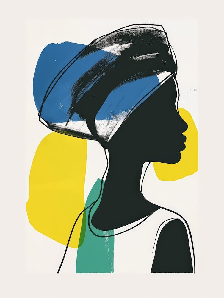 African Woman In A Turban 21