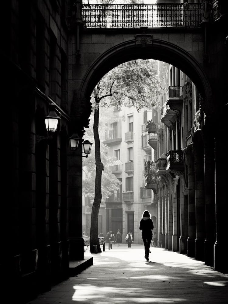 Barcelona, Spain, Black And White Analogue Photography 3