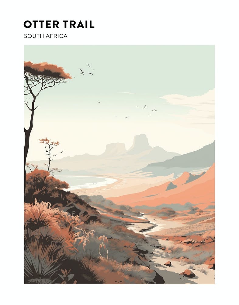 Otter Trail South Africa Hiking Trail Landscape Poster