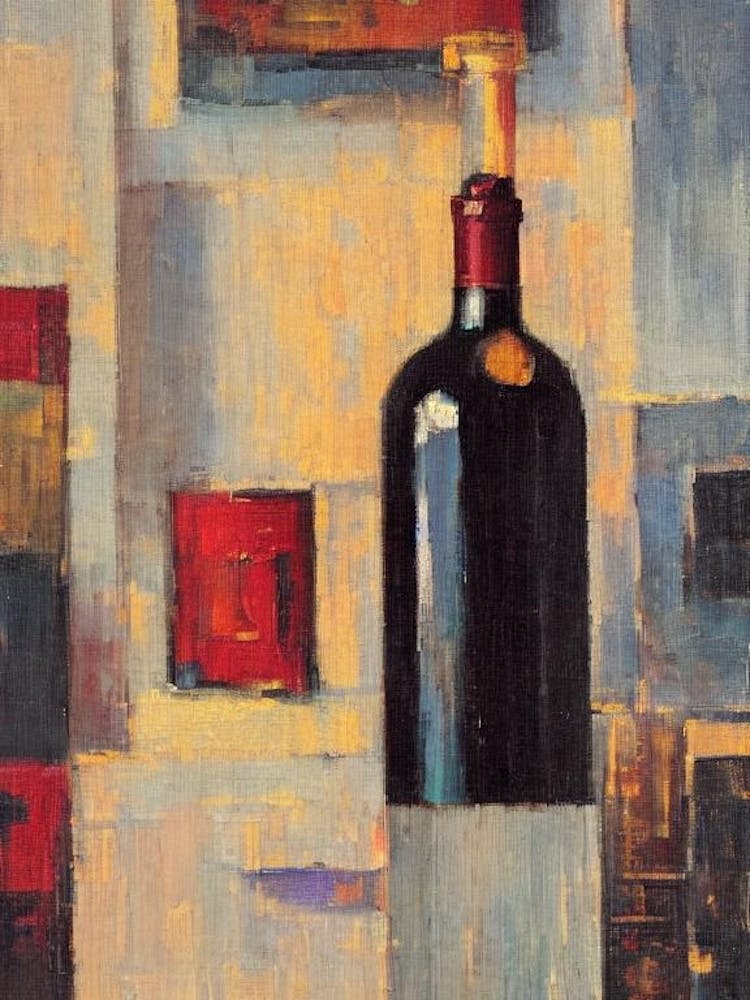 Cabernet Franc 1 Oil Painting Cocktail Poster