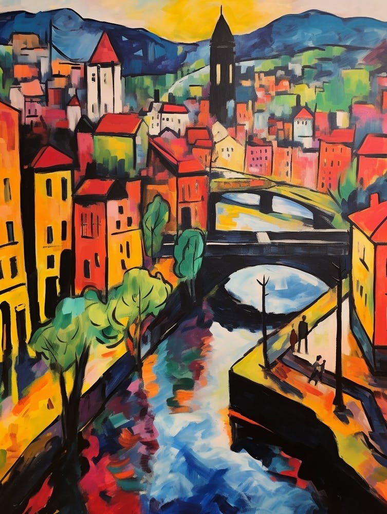 Bilbao Spain 2 Fauvist Painting