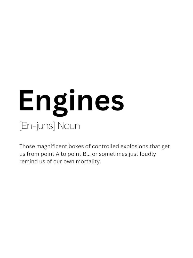 Engines Definition Meaning
