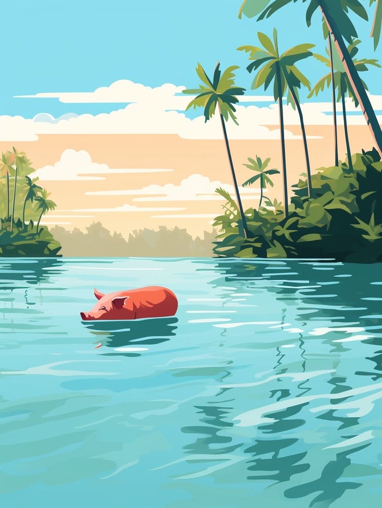 Bahamas Travel Illustration