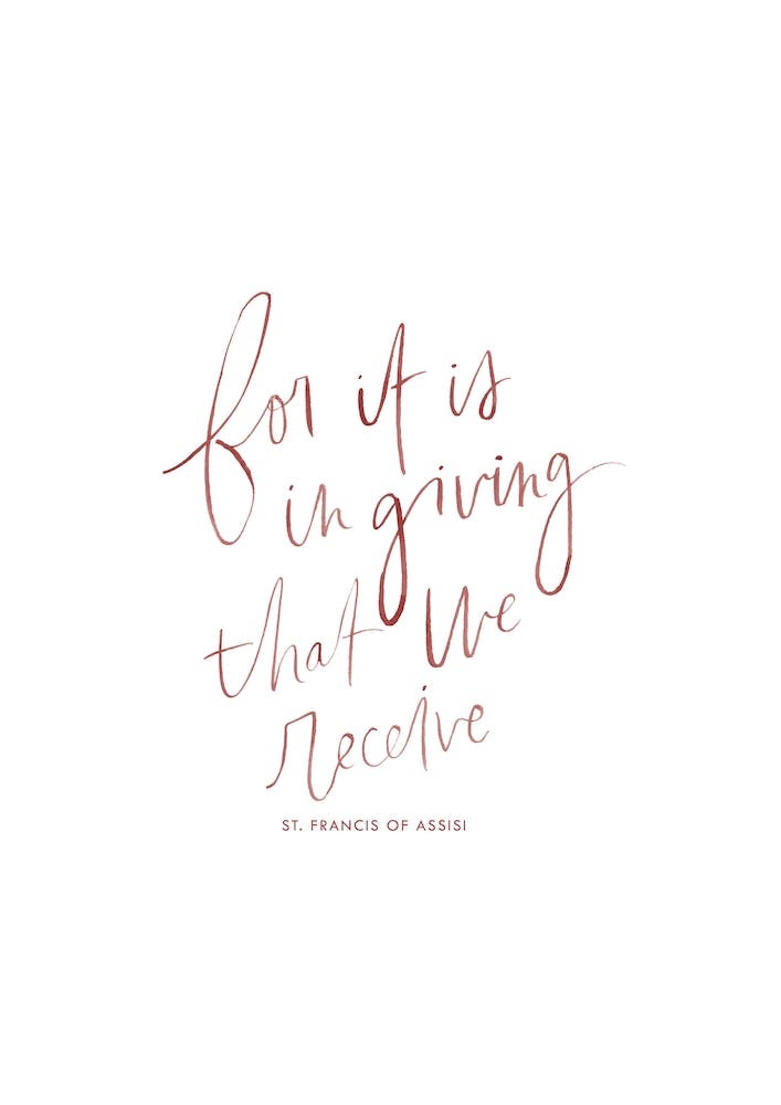 Giving