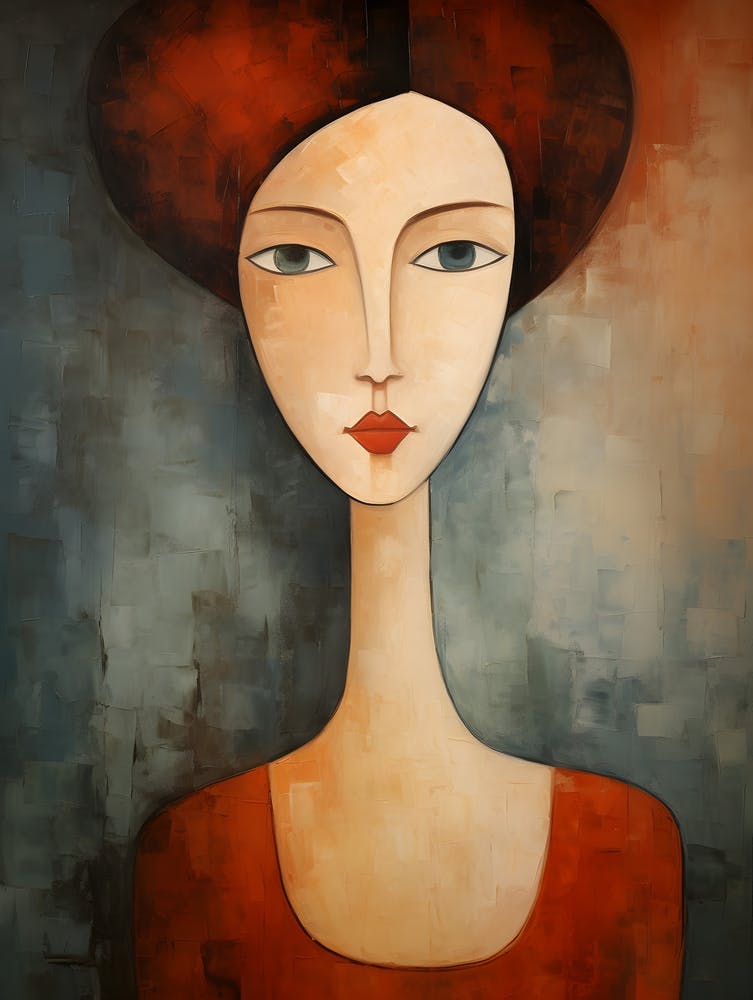 Contemporary art of woman's portrait 9