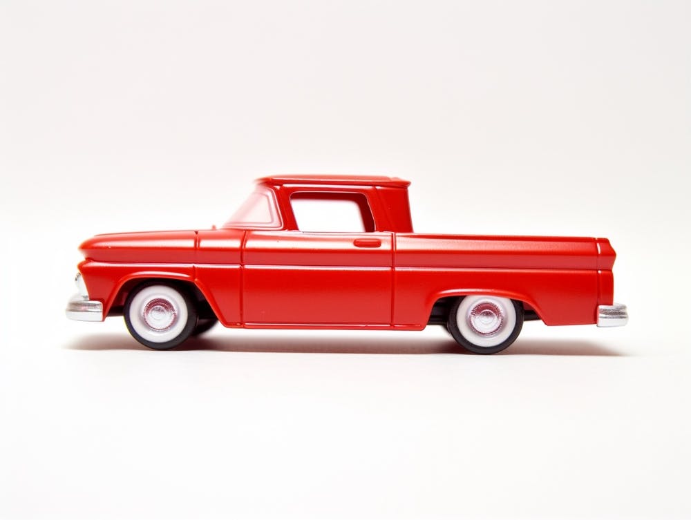 Toy Car Custom 62 Chevy Red 2