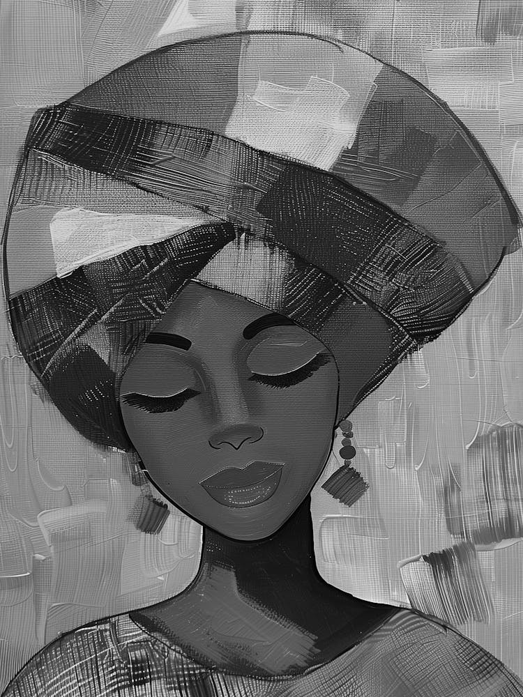 Black Woman In A Turban 4