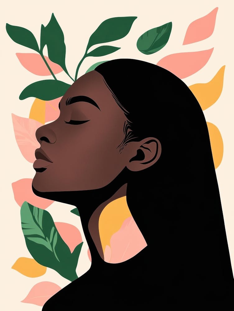 Portrait Of A Woman With Leaves 31