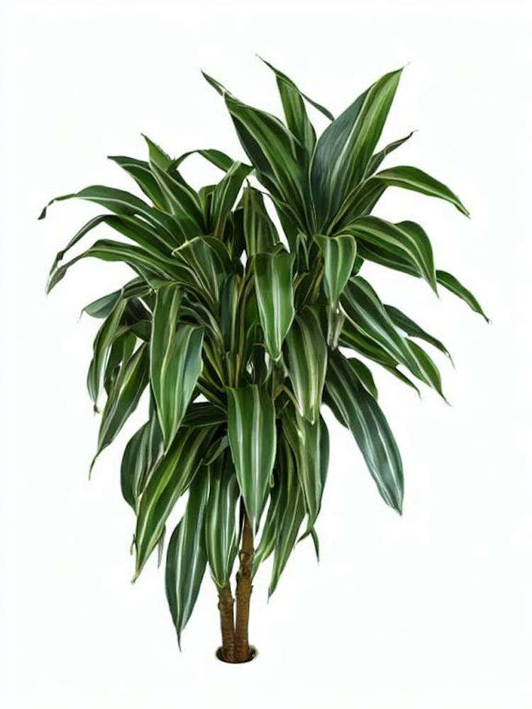 Pleomele (Dracaena Reflexa) Watercolor