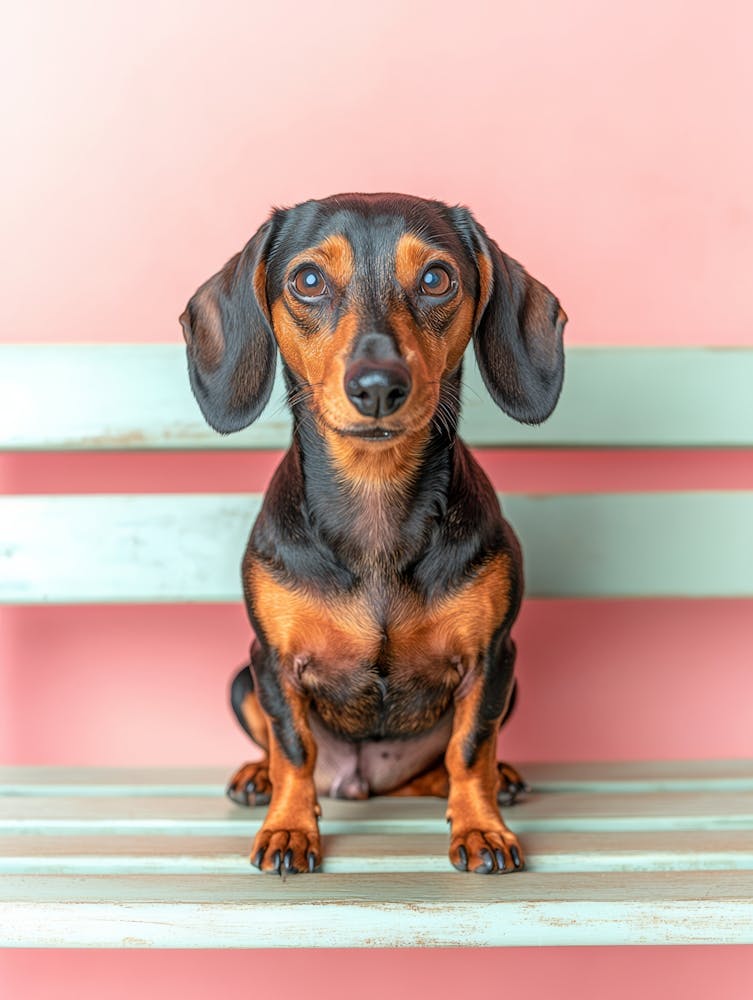 Dachshund.Generated AI. 2