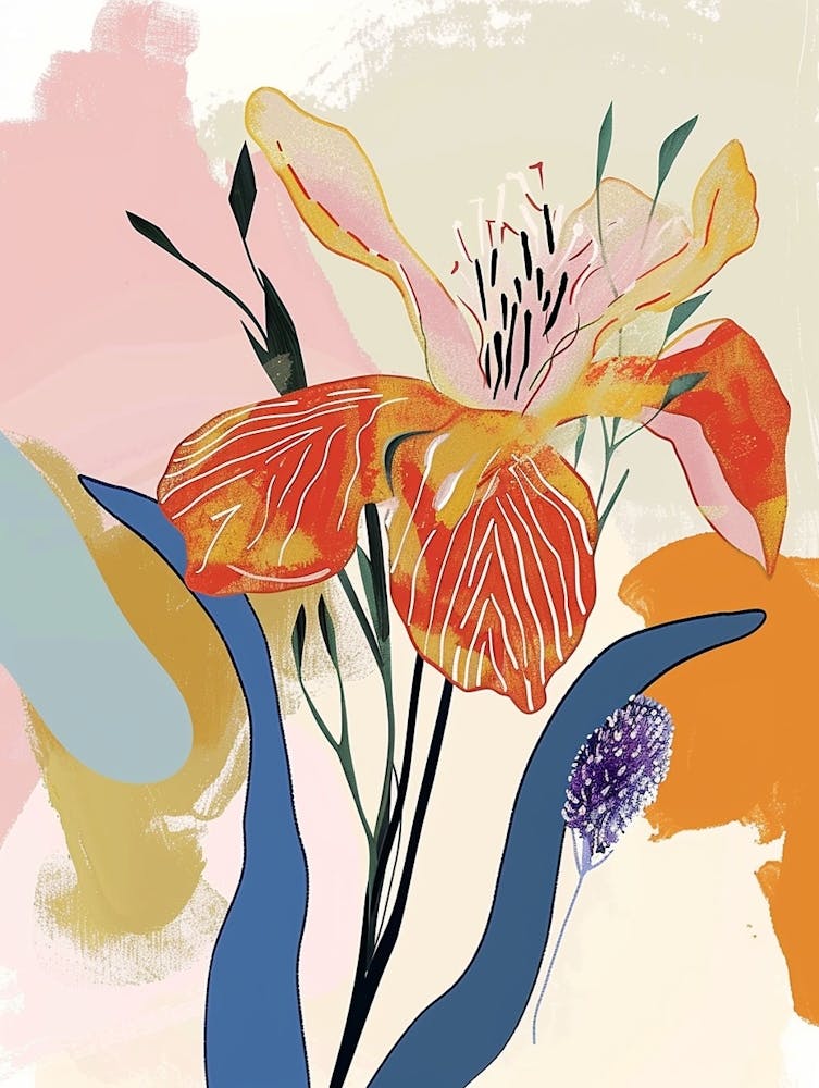 Colourful Flower Illustration Portulaca 1