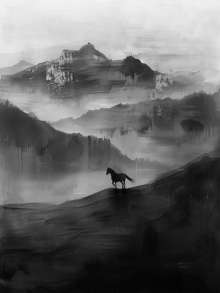 Horse In The Mist