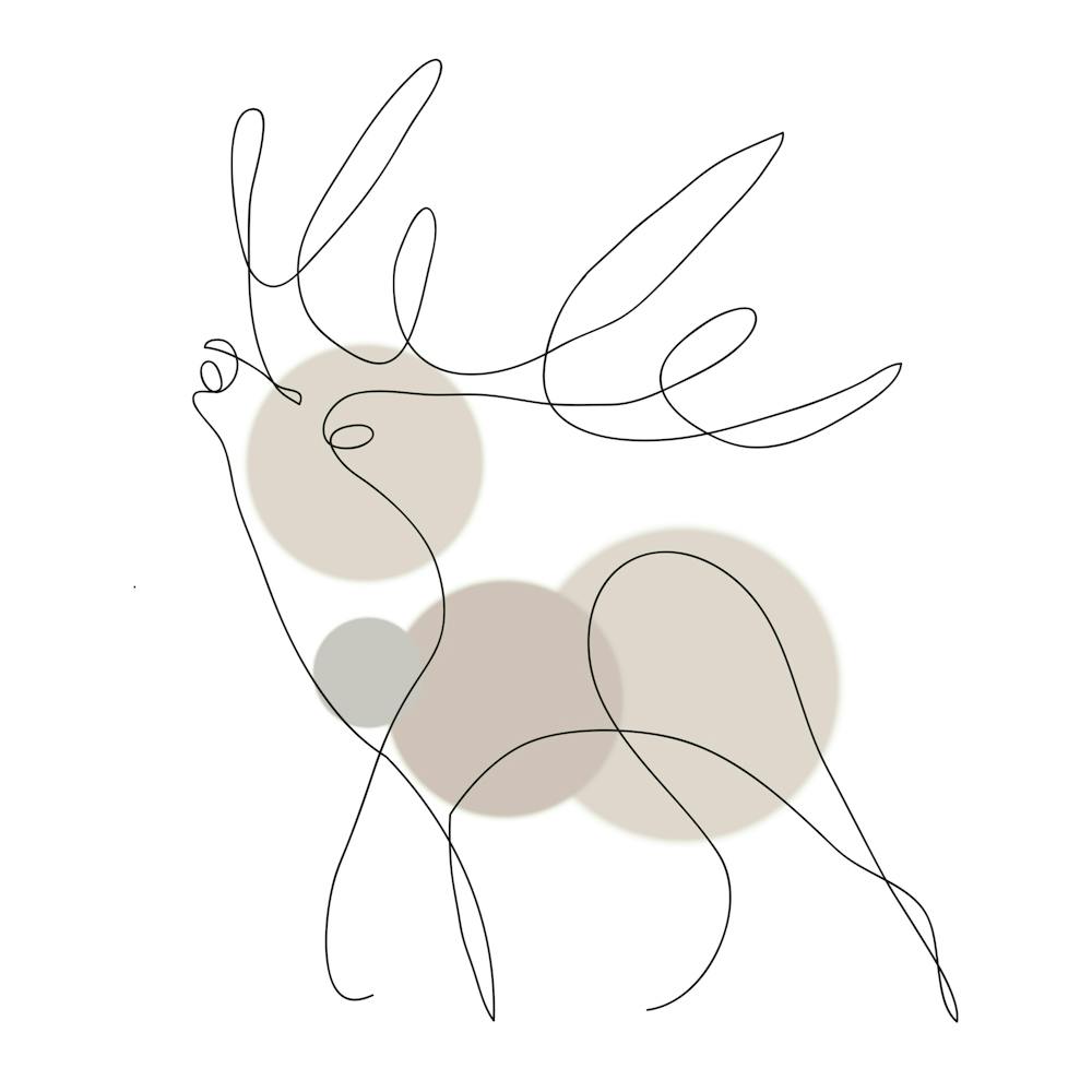 Deer Fallow Deer Boho Antlers Stately Drawing Rut Mammal