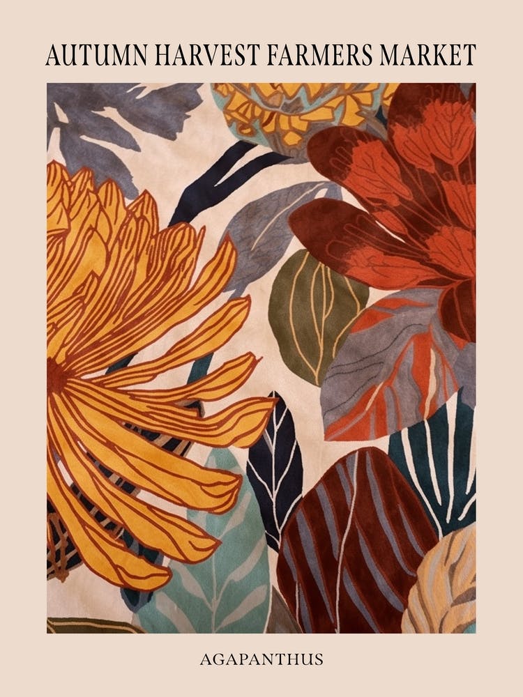 Fall Botanicals Agapanthus 3 Poster