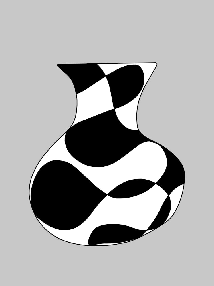 Black And White Vase 1