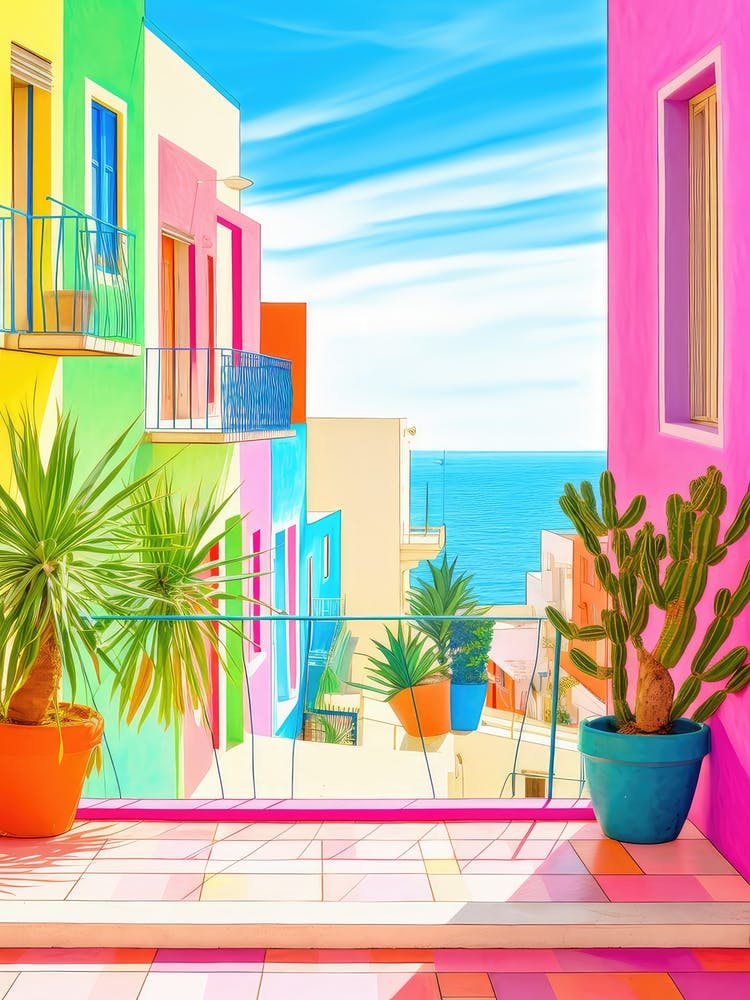 Civitavecchia, Italy Colourful View 3