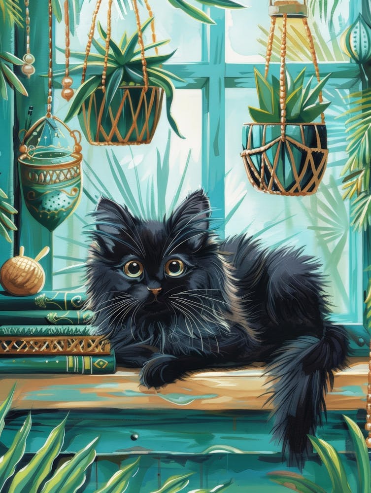 Cat On The Window Sill 6