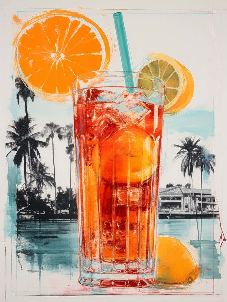 Retro Cocktail Screen Print Inspired 2