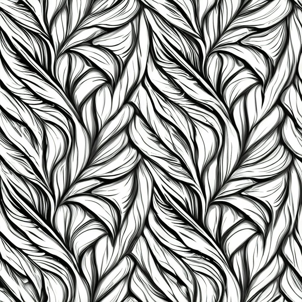Black White Flower Texture Pattern