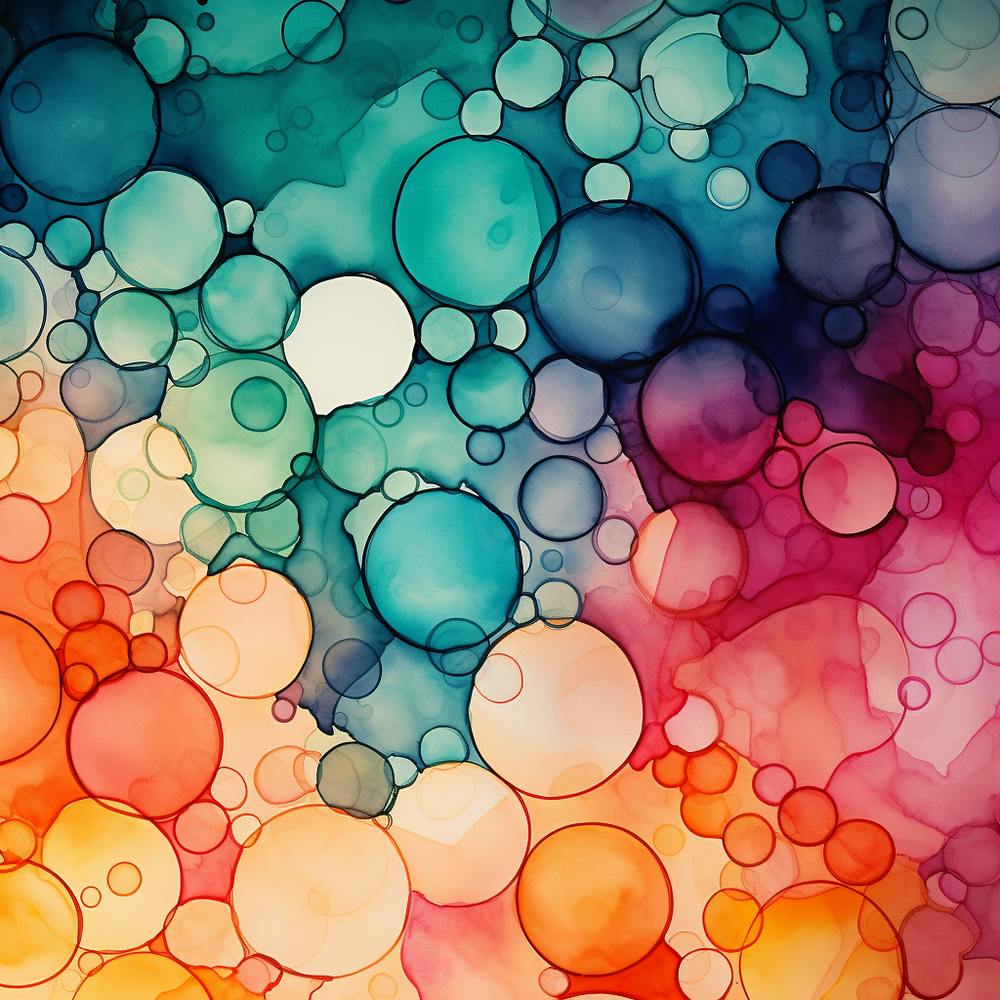 Watercolor Bubbles 1