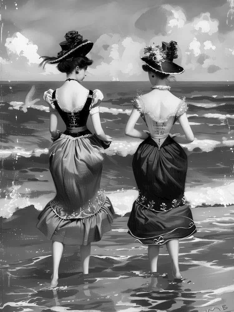 Two Women On The Beach 1