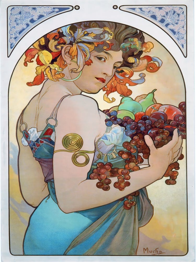 Fruit, Alphonse Mucha