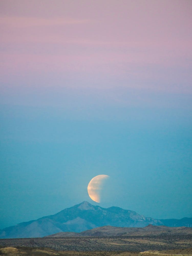 The Super Blue Blood Moon Eclipse California Trona Pinnacles Desert