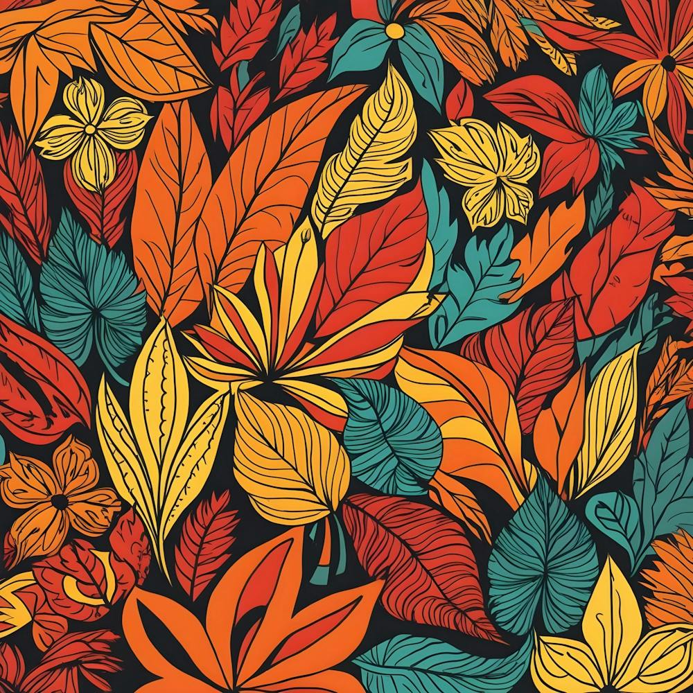 Phoenix Style And Type Vibrant Abstract Floral Illustration0 (1)