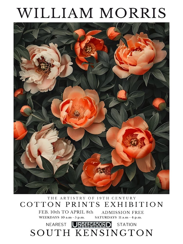 William Morris Cotton Prints Exhibition 90