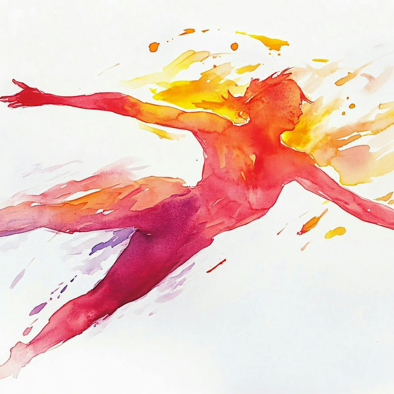 Aquarelle d'une danseuse