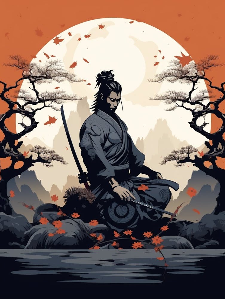 Japanese Samurai Illustration 24