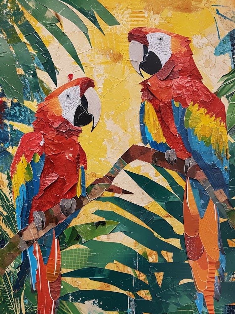Kitsch Parot Collage 4