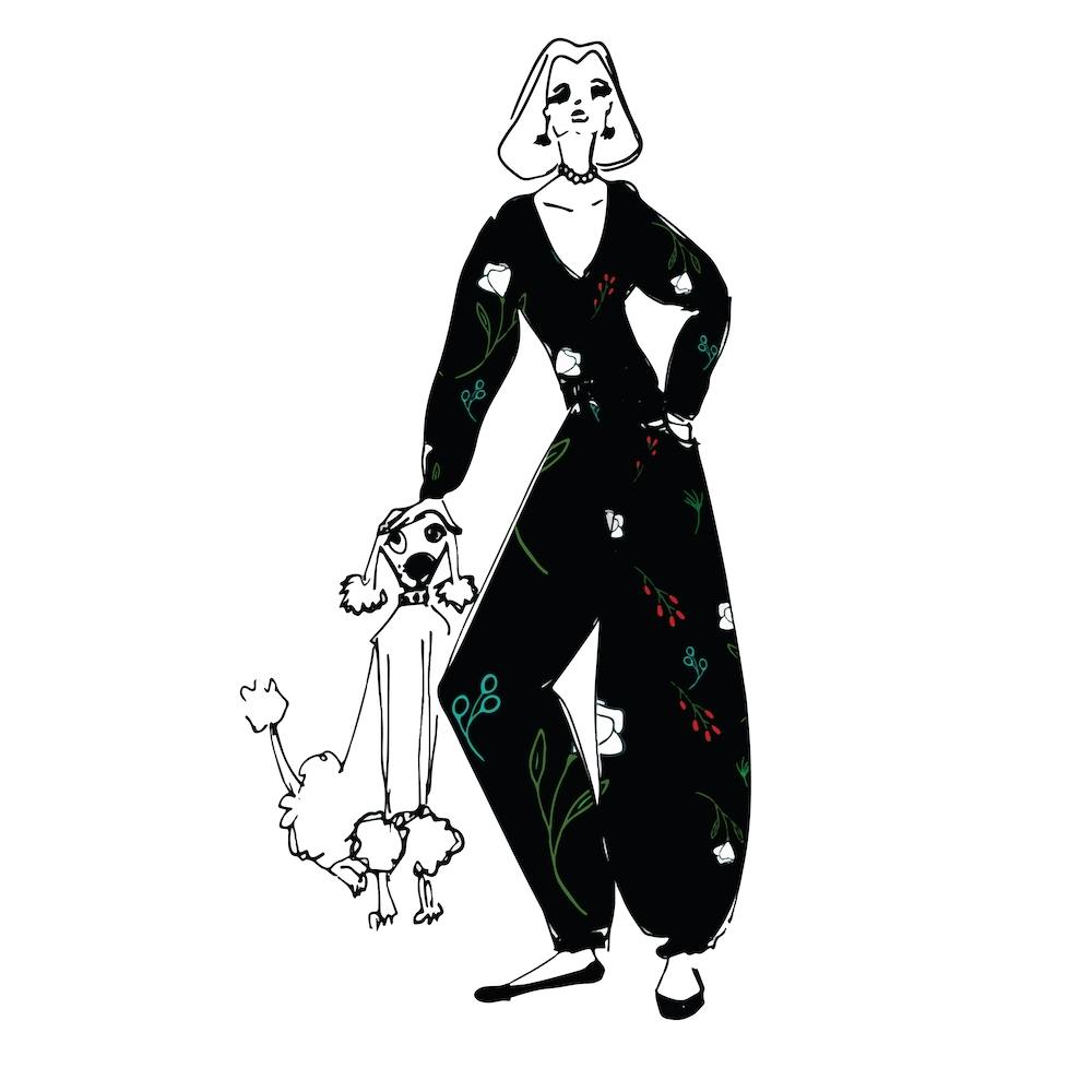 Poodle Lady Square