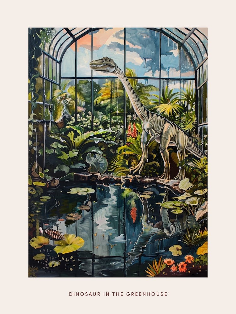 Dinosaur In The Glass Greenhouse 2 Poster