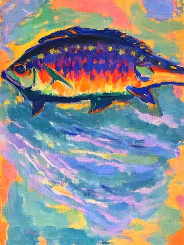 Atlantic Sturgeon Matisse Inspired