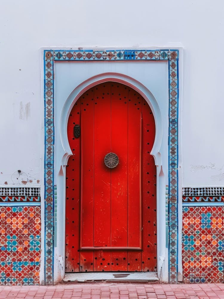 Red Door In Morocco 1