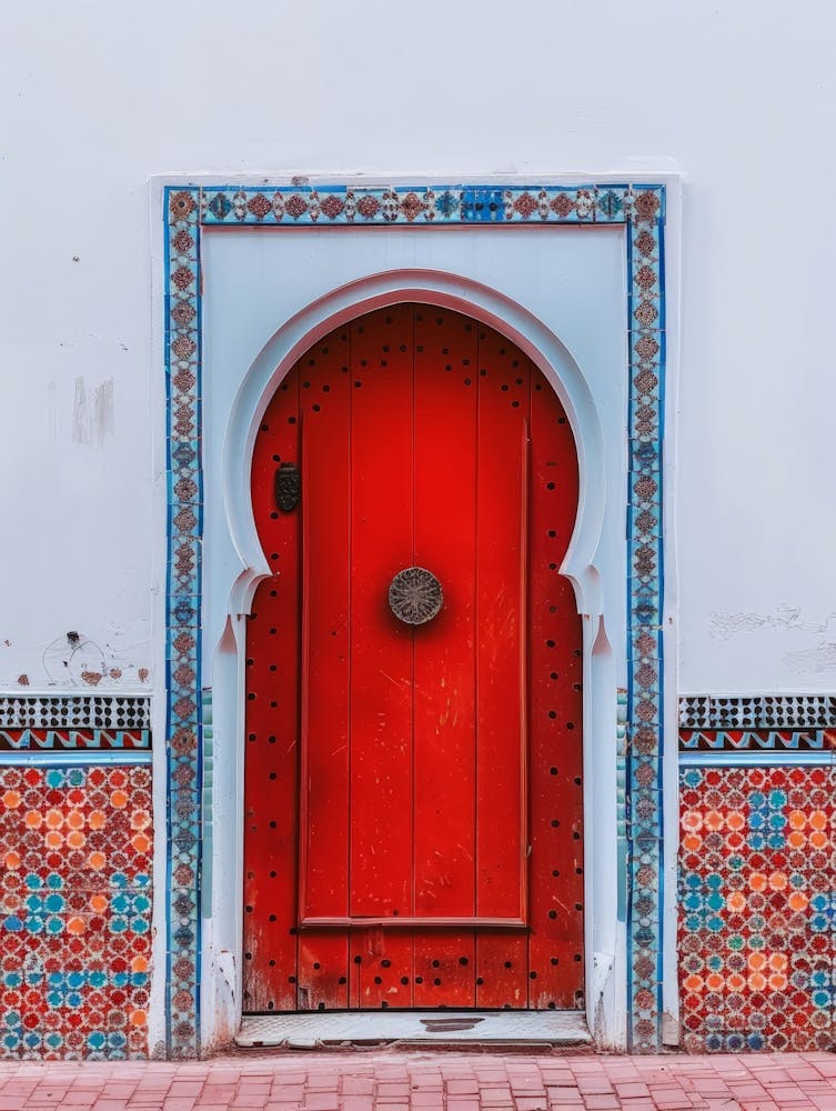 Red Door In Morocco 1