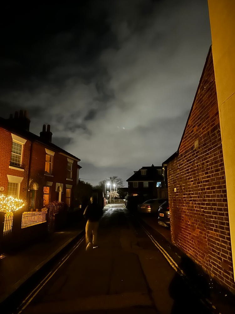 Street Scene At Night