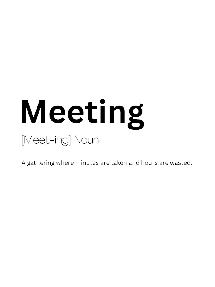 Meeting Definition Meaning