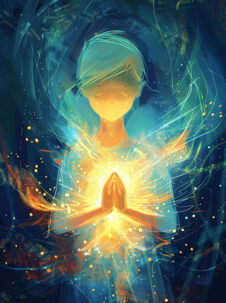 Child With A Glowing Light