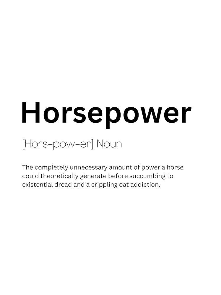 Horsepower Definition Meaning