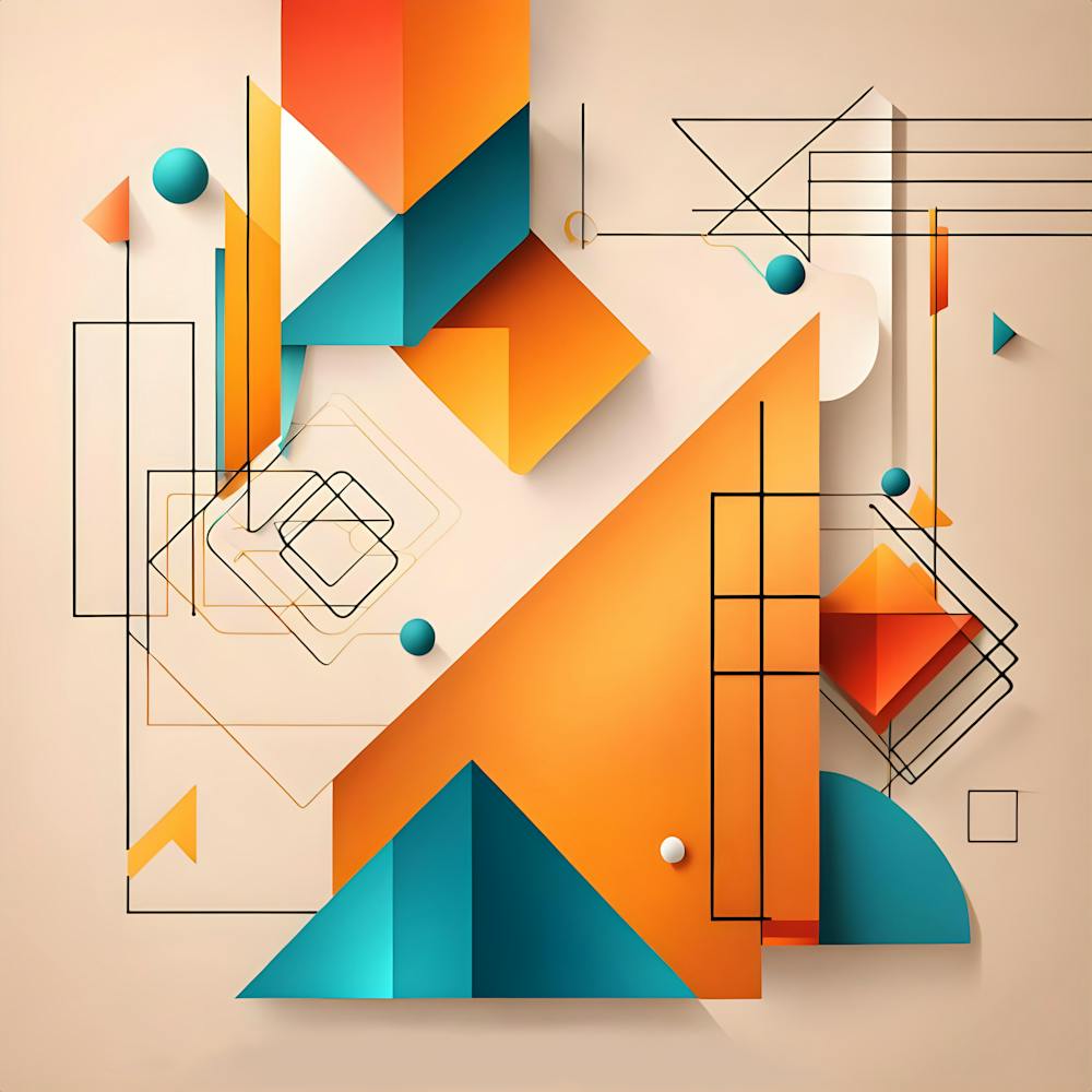 Abstract Triangles Geometric Design