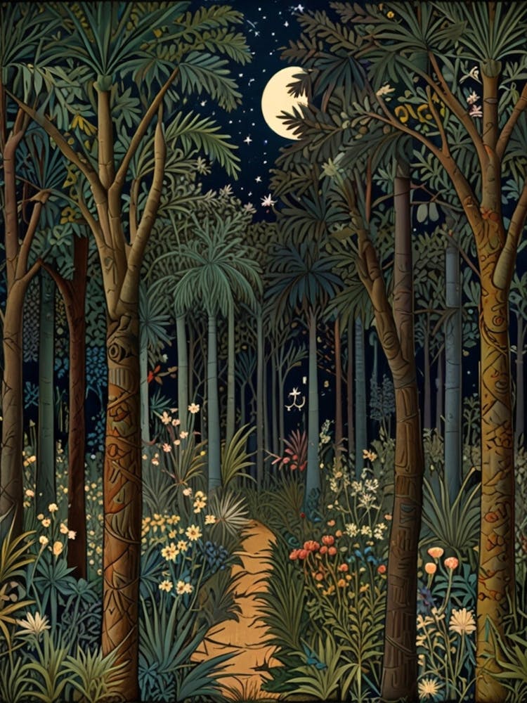 William Morris Forest At Night 17