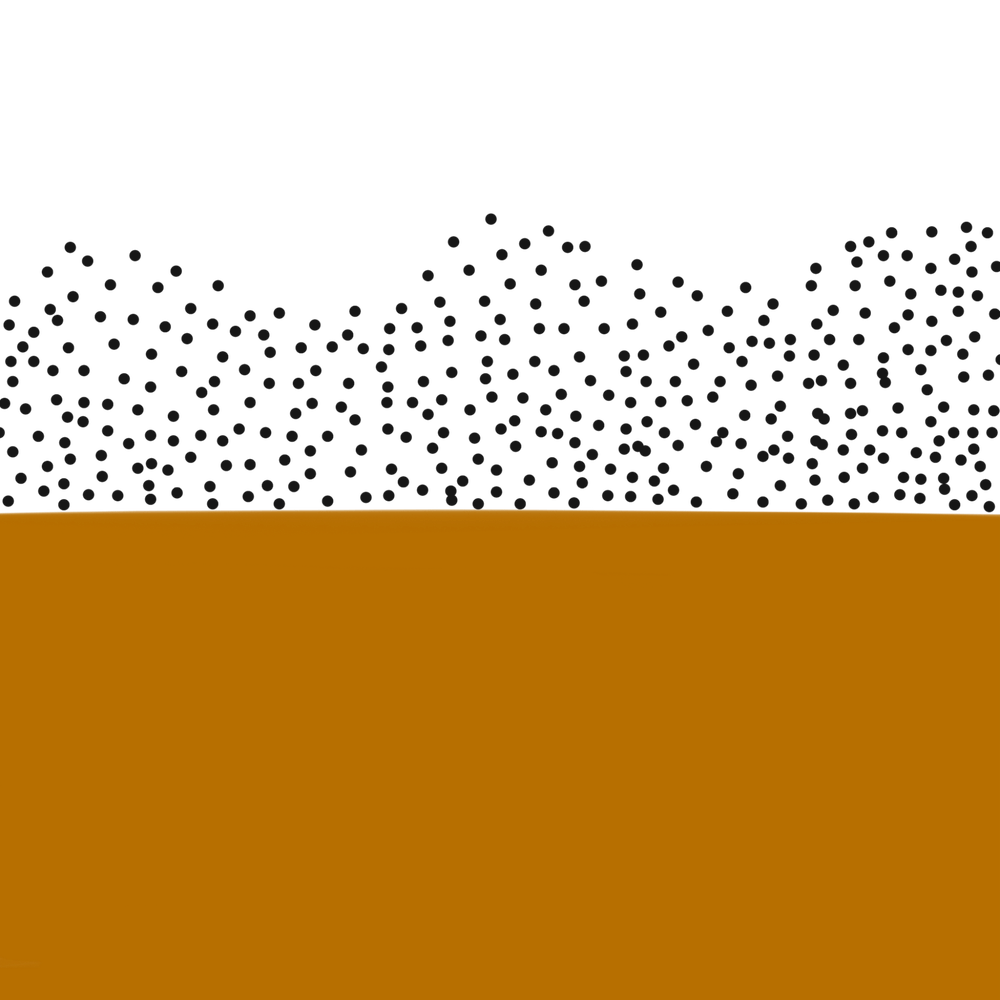 Yellow and polka dot painting