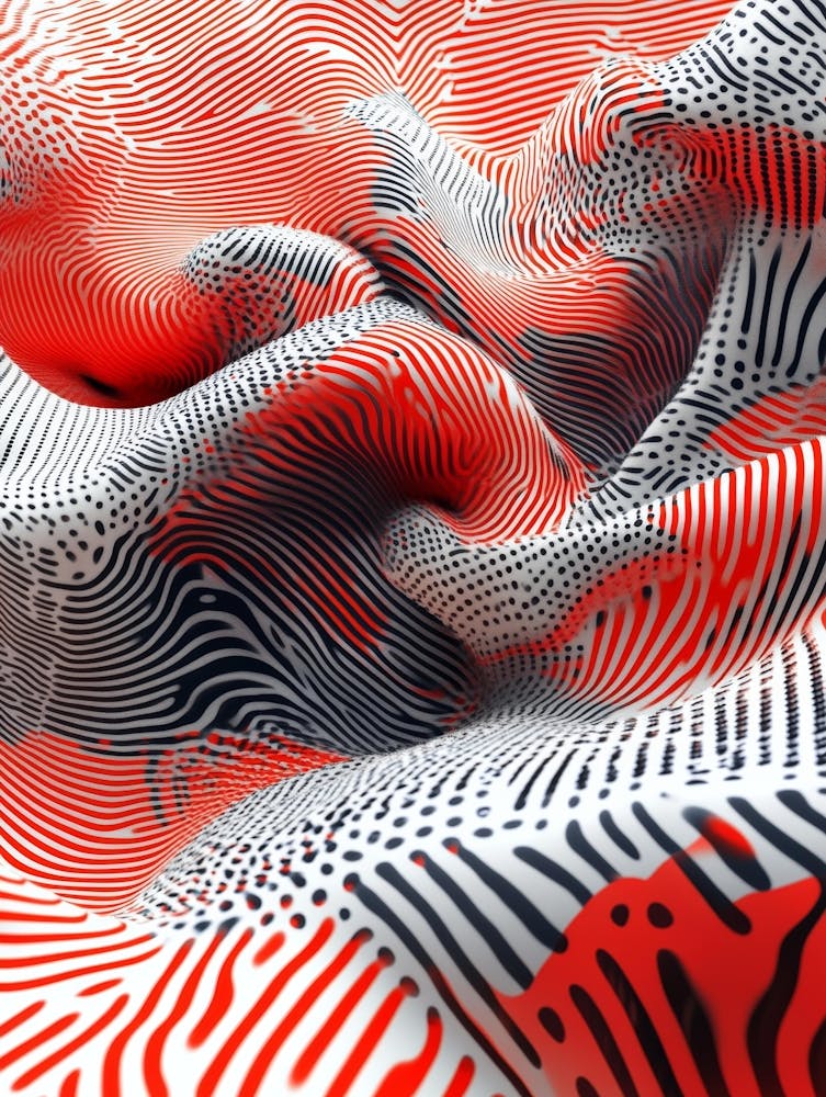Abstract Red And Black Pattern 1
