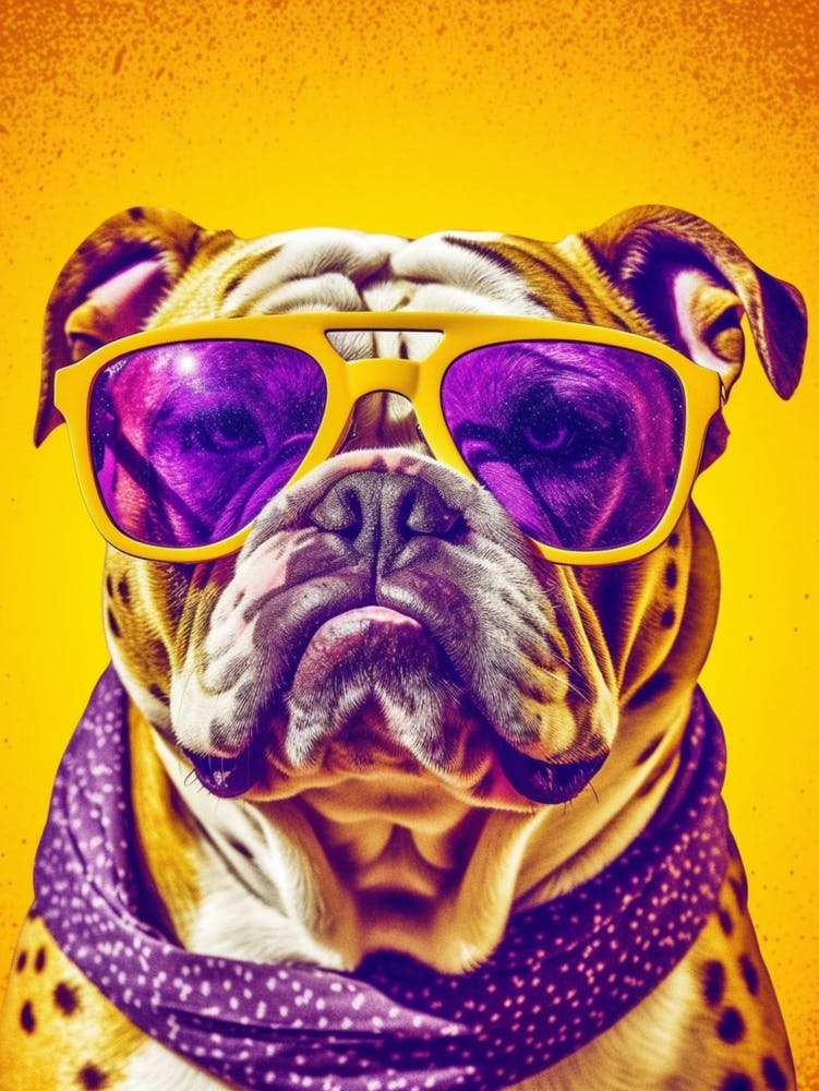 Bulldog In Sunglasses Pop