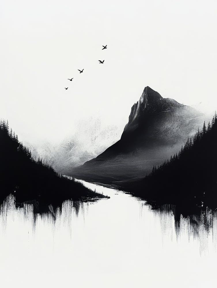 Black And White Landscape 1