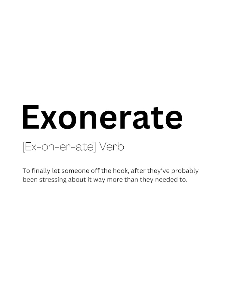 Exonerate Definition Meaning