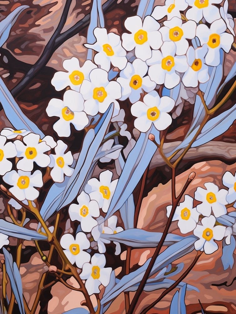 Forget Me Not 4 Flower Painting