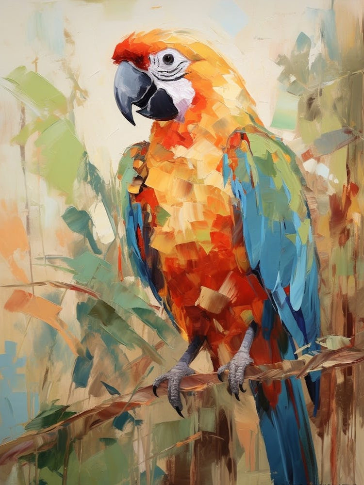 Bird Painting Macaw 2